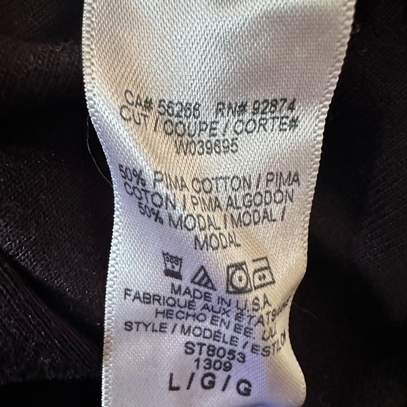 (#04) Splendid cowl neck long sleeve black sweater size L - Picture 8 of 10